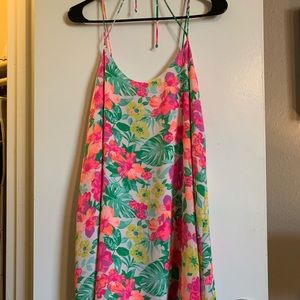 Bright floral dress
